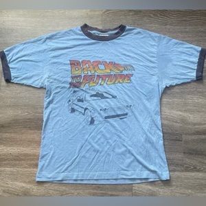 Back to the future DeLorean vintage ringer tee size small men’s great condition!